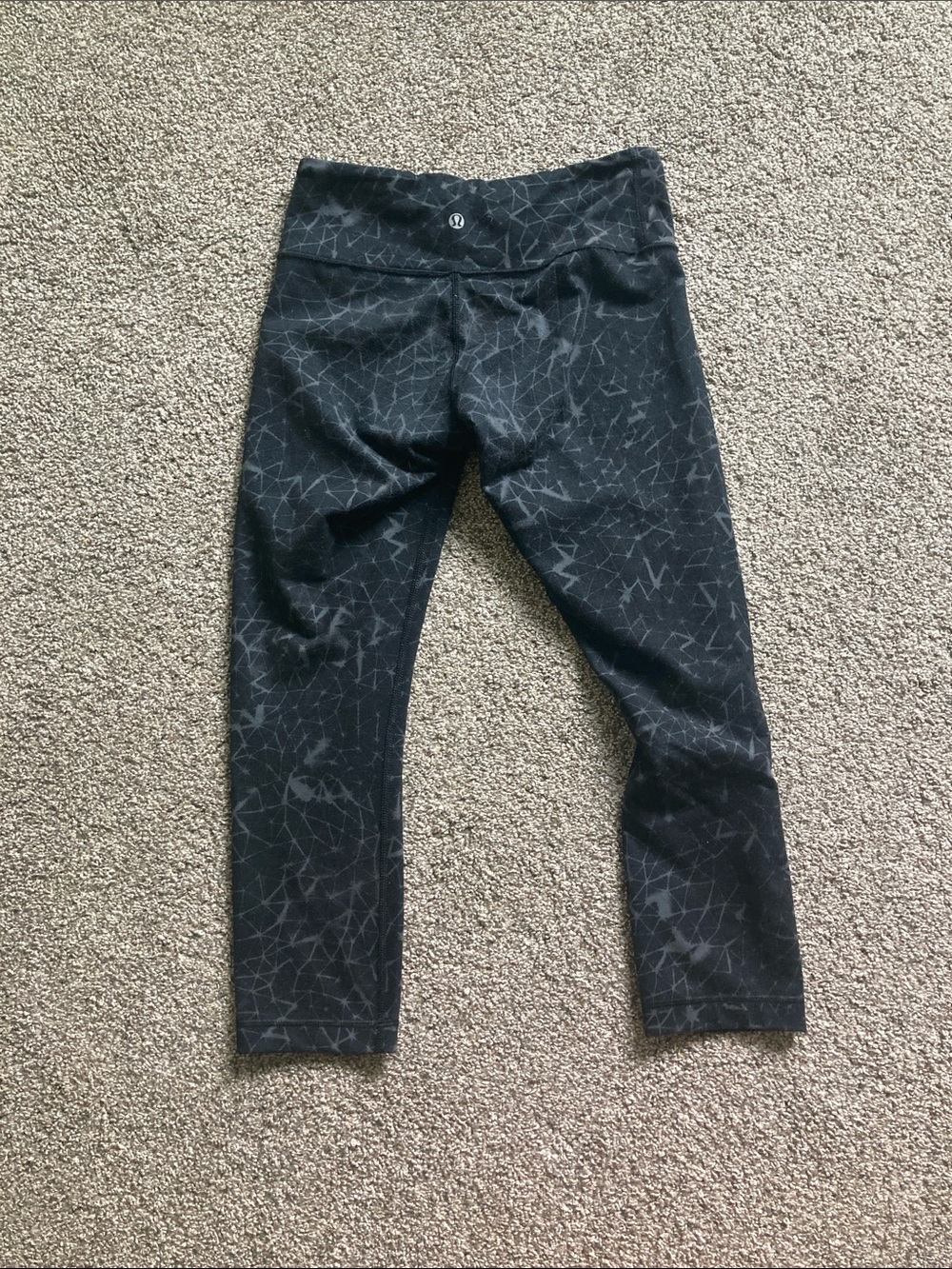 lululemon athletica Black Patterned  Leggings